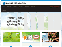 Tablet Screenshot of nichias.com.my